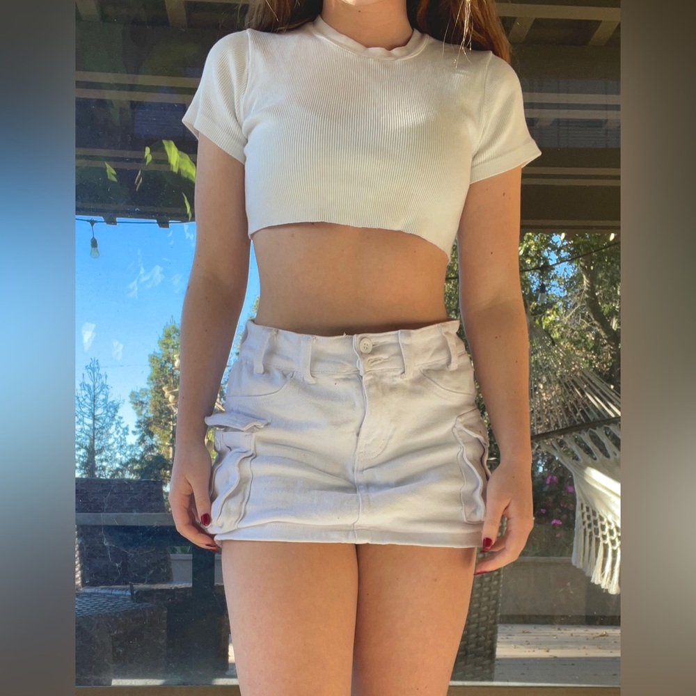 super cropped brady melville ribbed baby tee